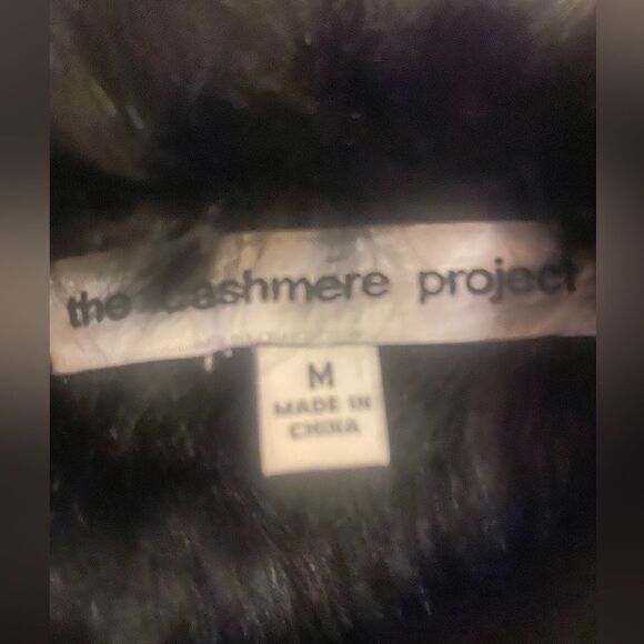 Amazing! The Cashmere Project black 100% rabbit fur cardigan jacket med 🔥 - Picture 6 of 11